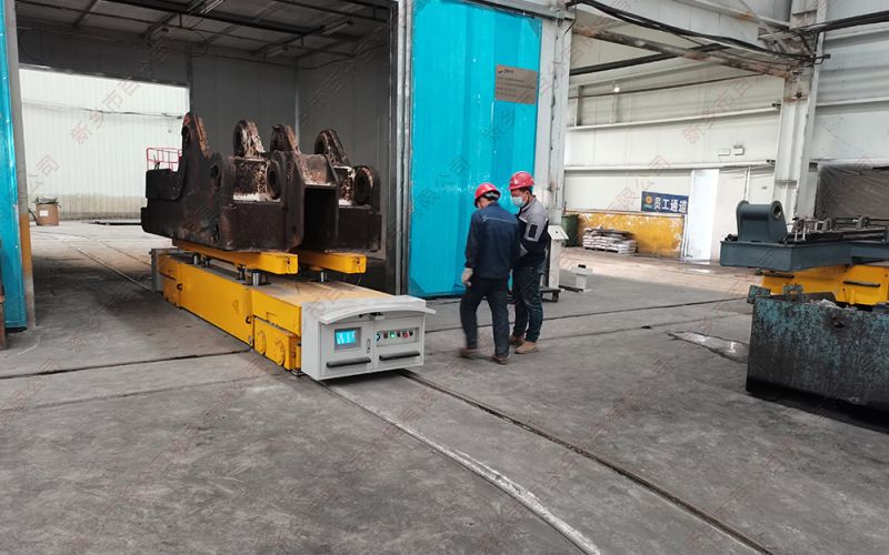 電動(dòng)軌道地平車在噴砂、清洗、噴漆、烘干等噴涂工序中的應(yīng)用